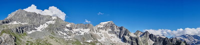 Panorama du Grand Bec aux Glaciers de la Vanoise... Panorama du Grand Bec aux Glaciers de la Vanoise...