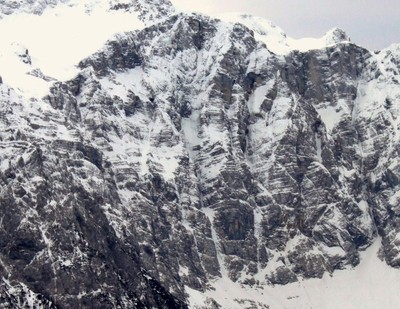 Triglav N face in winter Triglav N face in winter