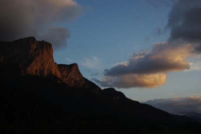 Coucher de soleil sur la Tête de la Plainie