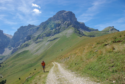 En arrivant au Col des Faïsses