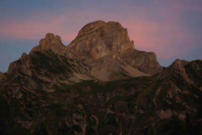 Au petit matin, au bivouac des Baumes