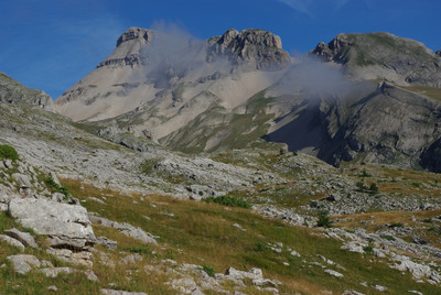 Le Grand Ferrand depuis la cabane du Chourum Clot