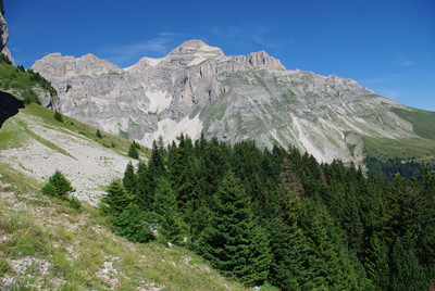 L'Obiou depuis les Aiguilles du Mas