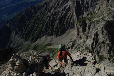 Passage d'escalade