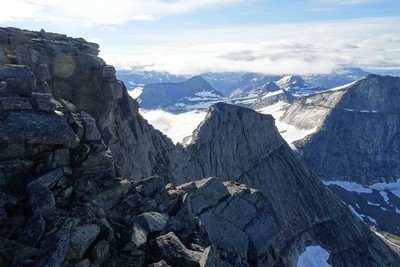 Arête de la voie normale