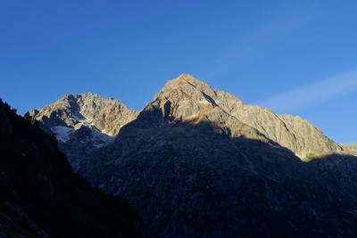 Cime de l'Encoula et Grande aiguille de la Bérarde Cime de l'Encoula et Grande aiguille de la Bérarde