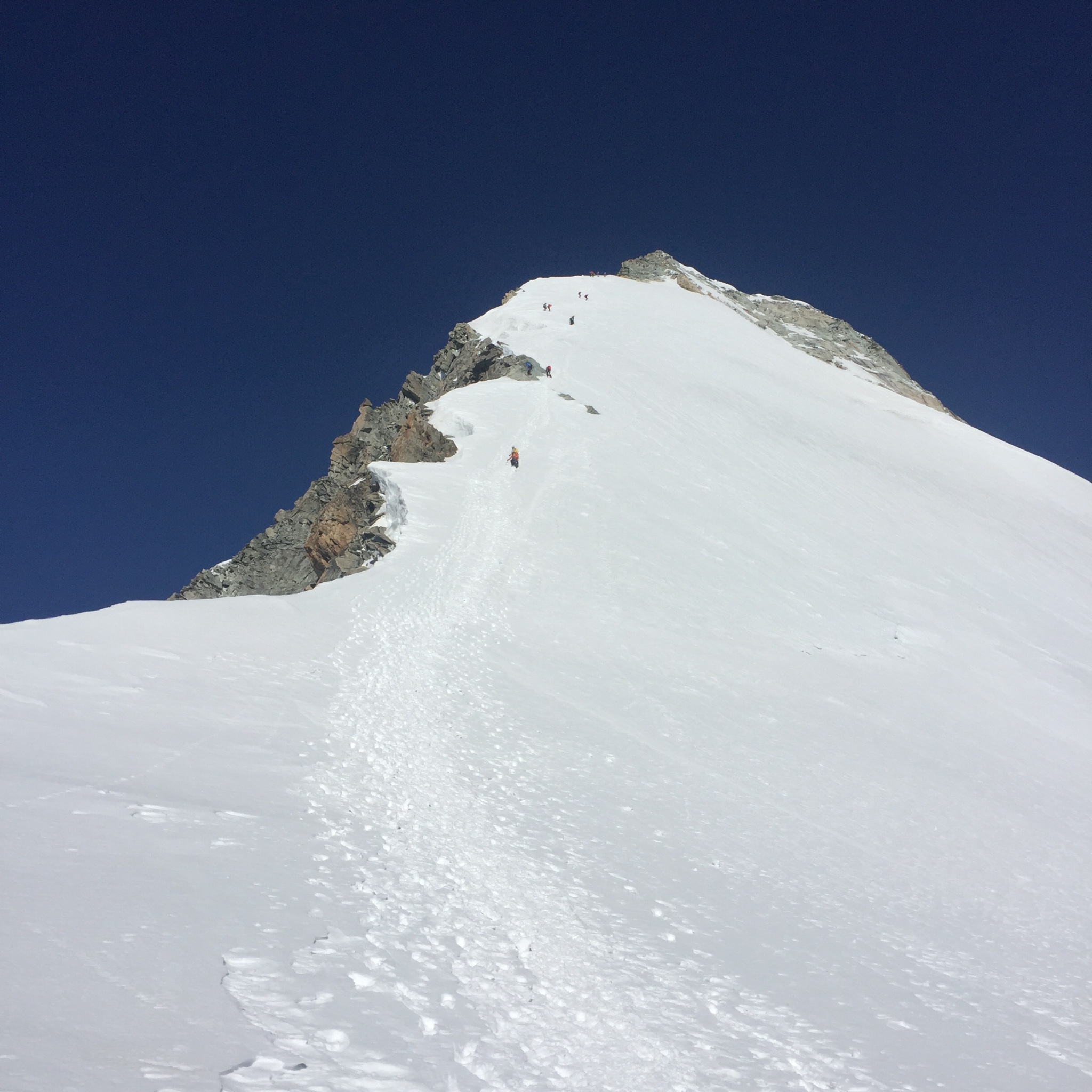 Weisshorn traversée Arête N Arête E