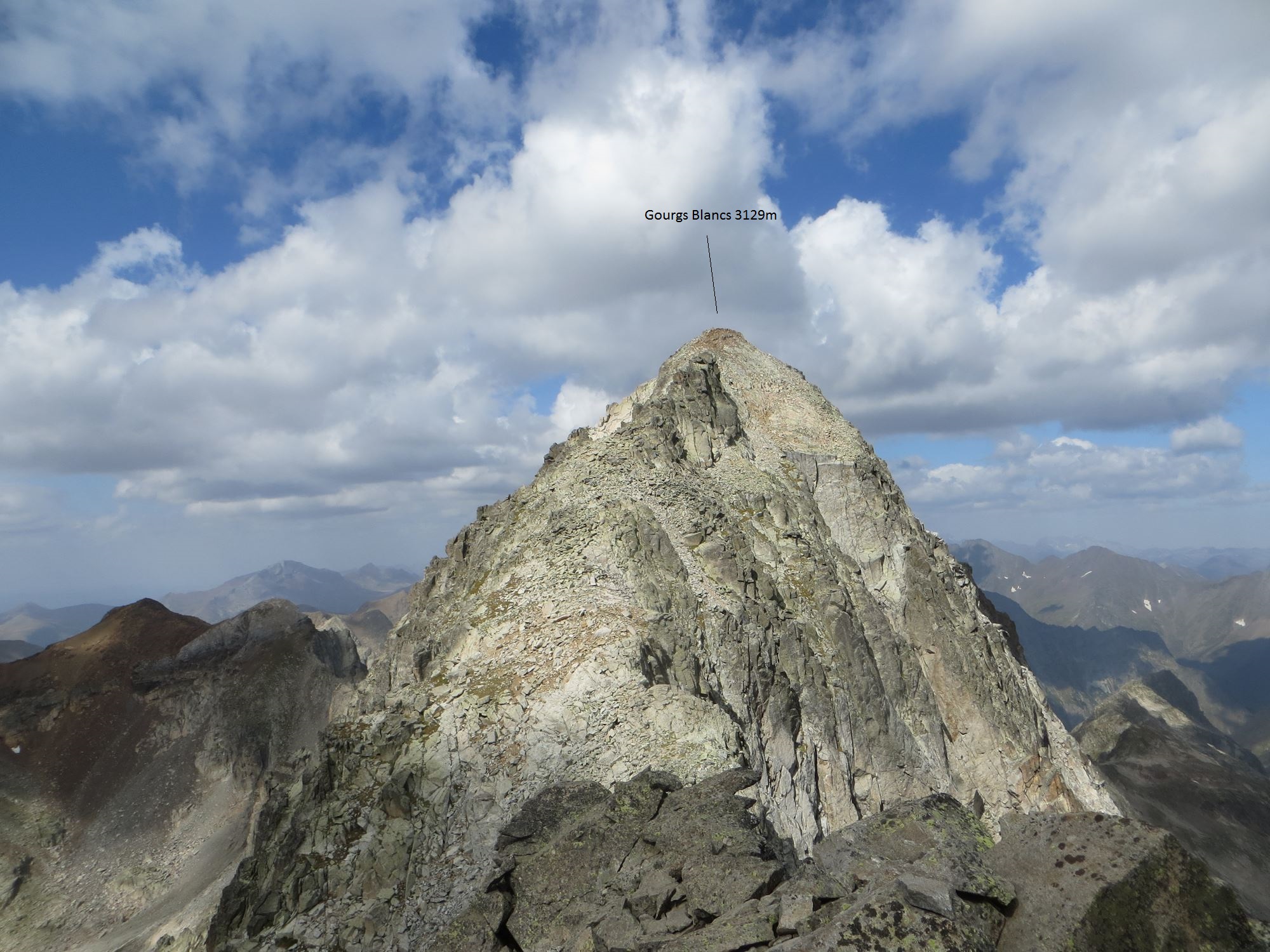 Pic des Gourgs Blancs Crête Port d’Oô Arlaud Gourgs Blancs