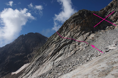 Attaque Pic Gény Arête E Attaque Pic Gény Arête E
