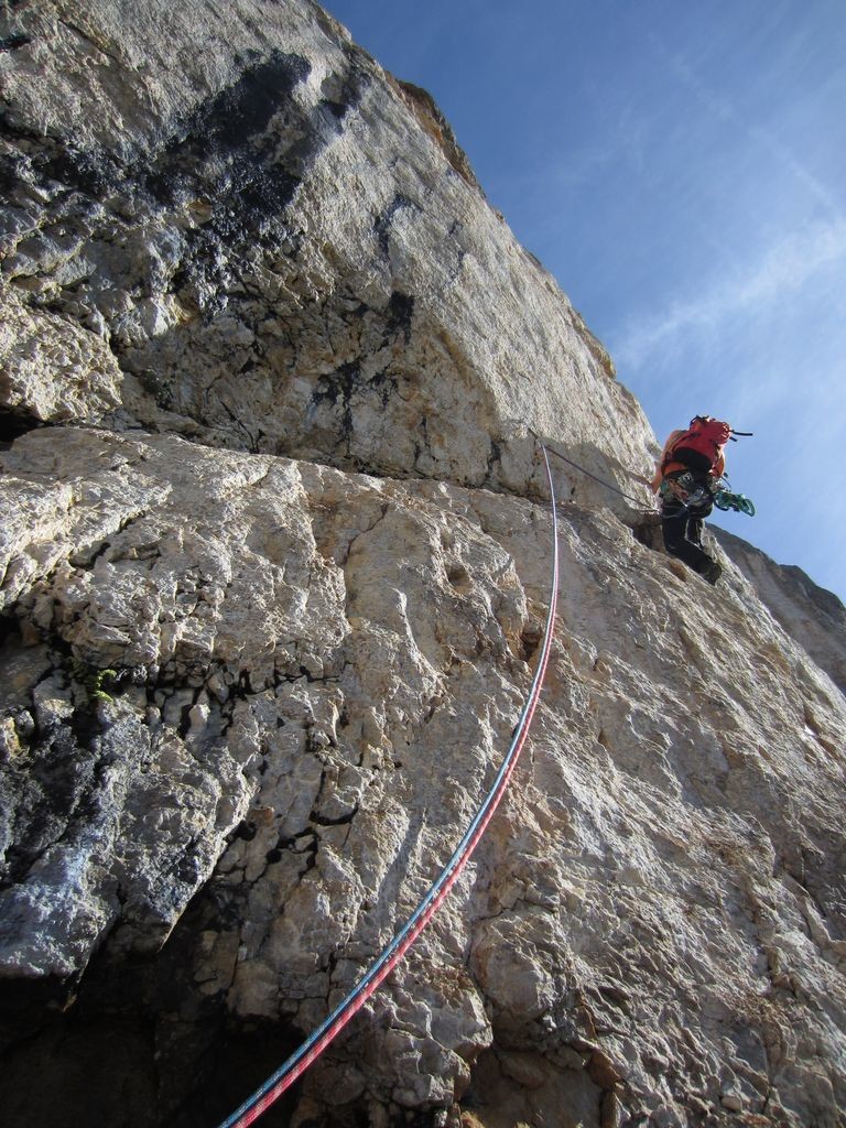 Scharnitzspitze, Direkte Südwand, L2 - Camptocamp.org