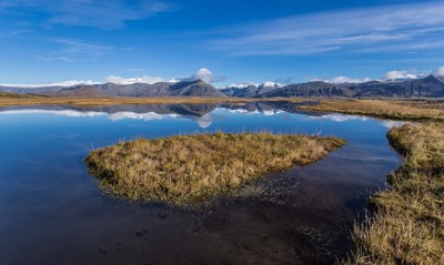 Isafjordur- Reflets deses cimes enneigés Isafjordur- Reflets deses cimes enneigés
