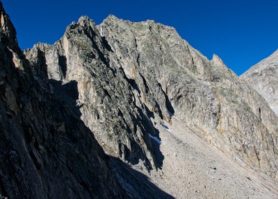La fin de l'arête SE du Poncione di Cassina Baggio La fin de l'arête SE du Poncione di Cassina Baggio
