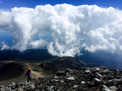 Poids du ciel : face nord Etna 2016 Poids du ciel : face nord Etna 2016