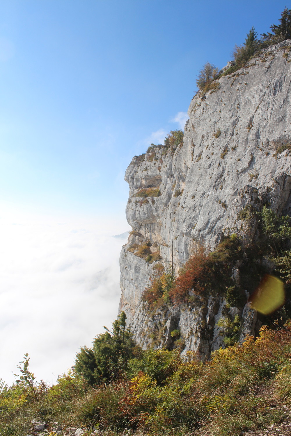Une belle vue en pleine falaise