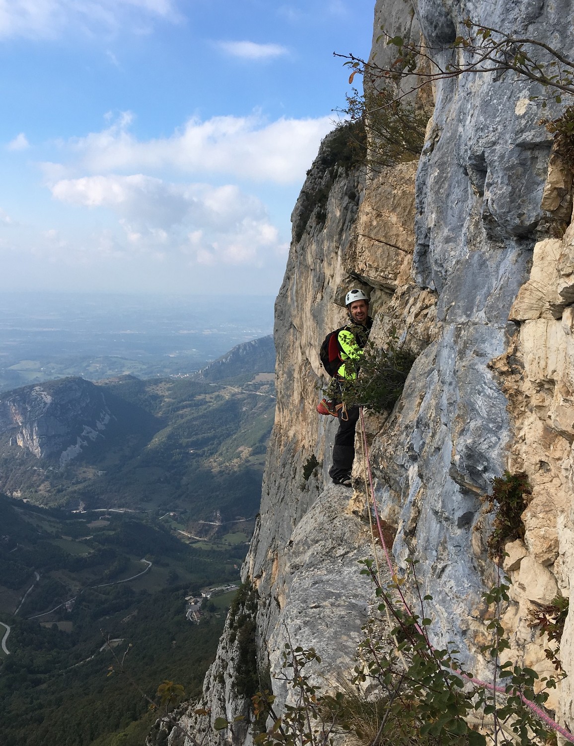 Vercors - La Grande Cournouse - Voie du Dièdre - L8 jolie traversée