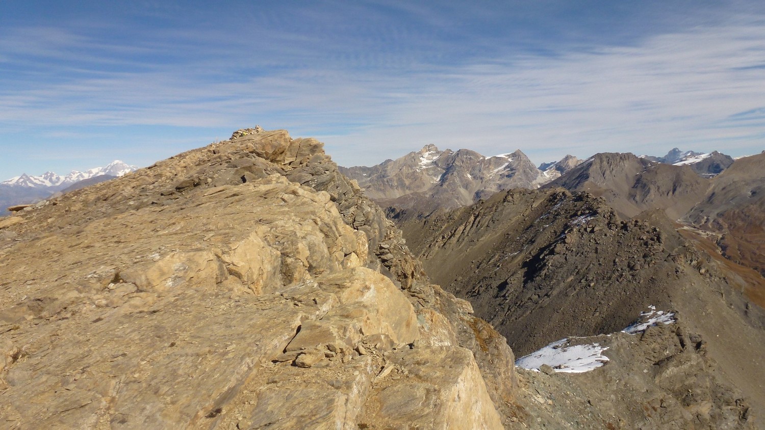 Sommet et arête vers Arselle