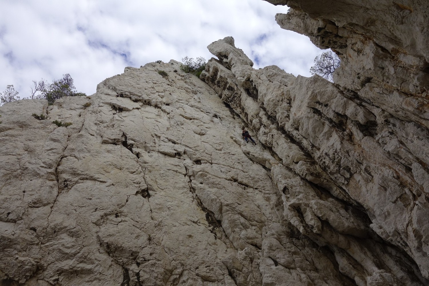 le mur final en 6a (exceptionnel)