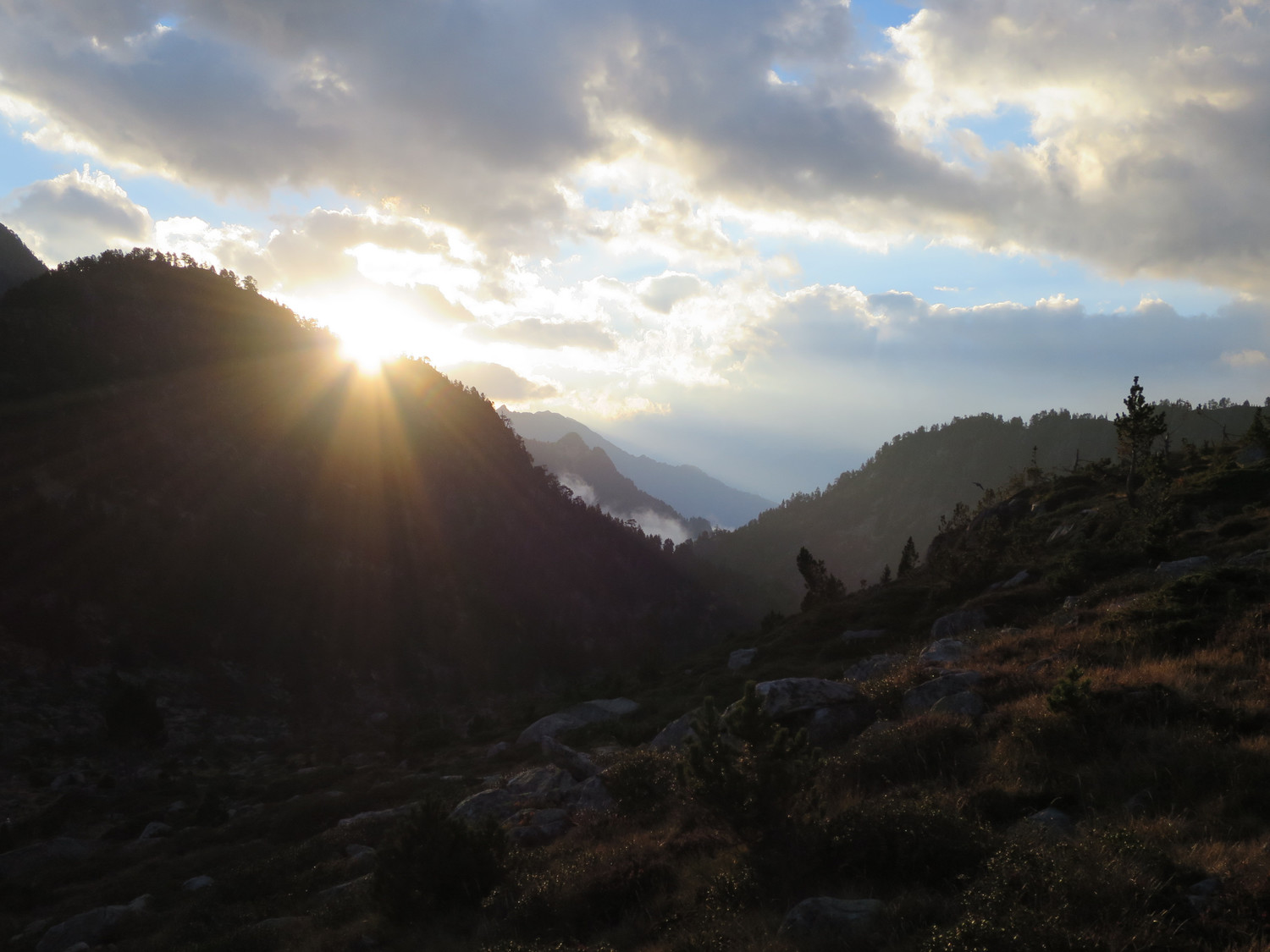 levé de soleil avant le pas de Gat