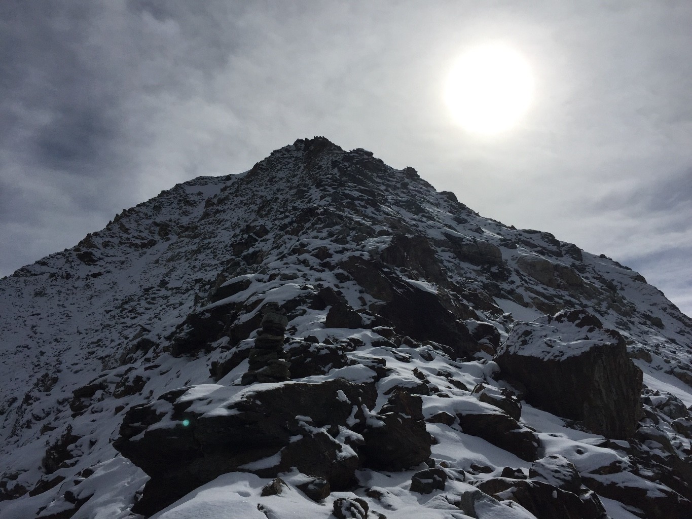 Début de l'arête