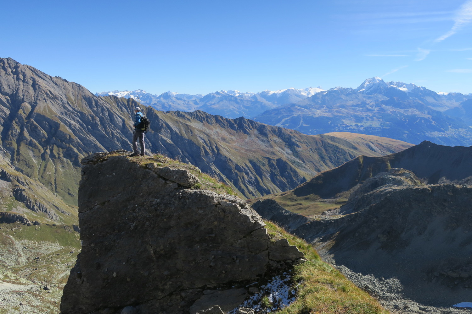 De Roche Parstire à Parozan - vers la fin de l'arête