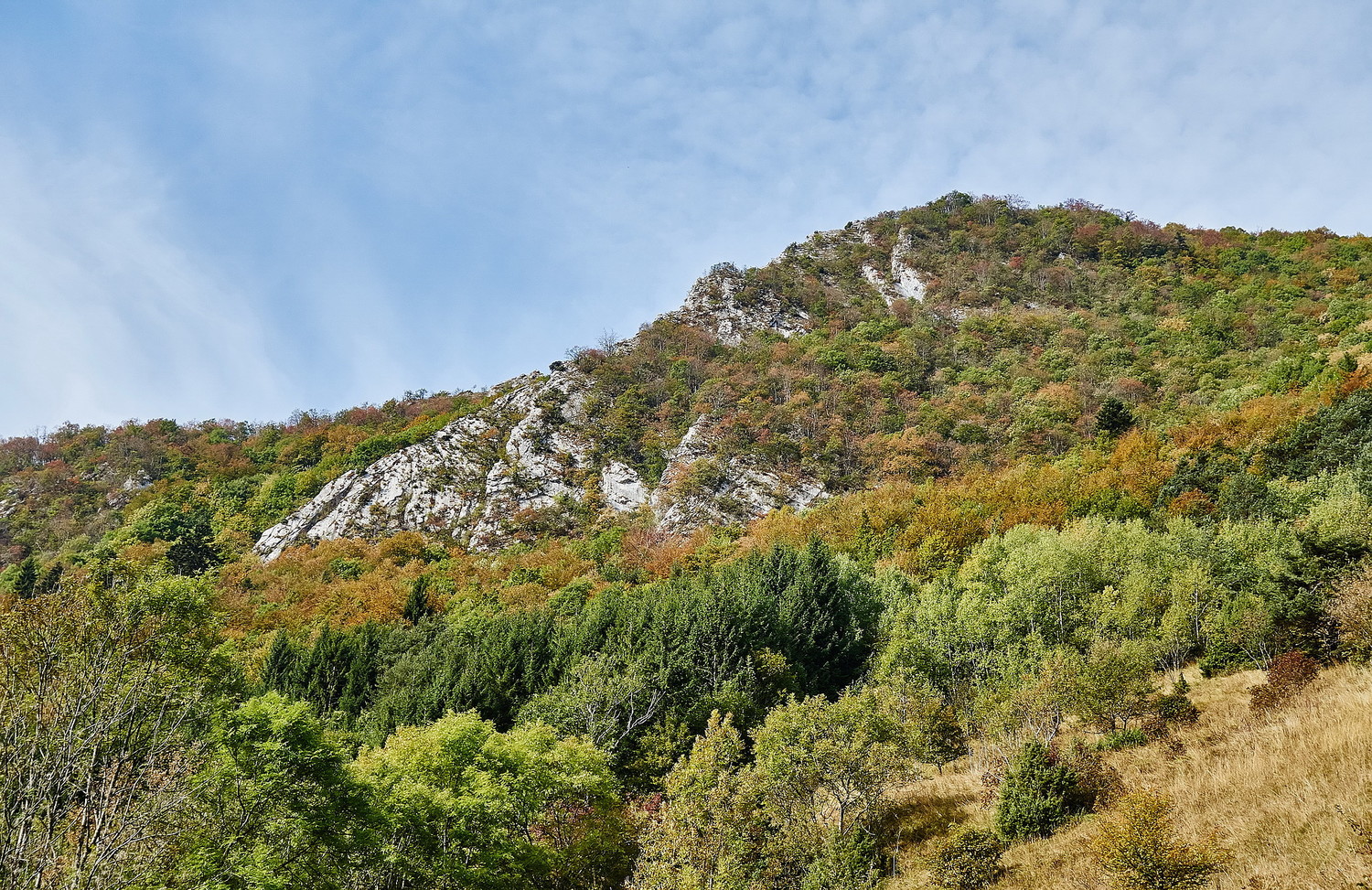 L'arête depuis le pk...