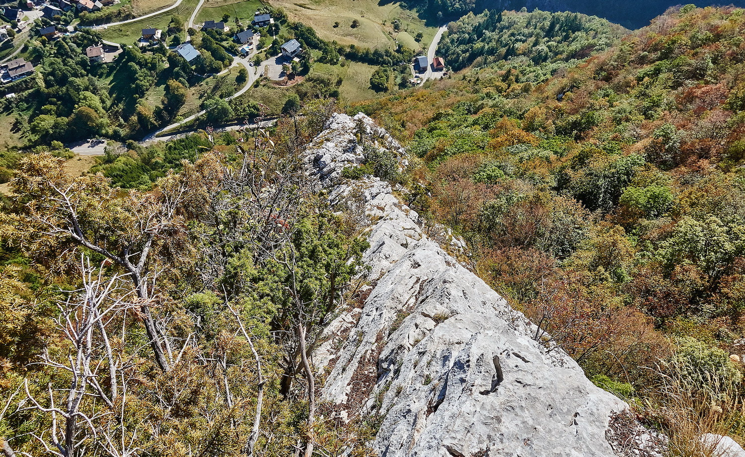 Section finale de l'arête...