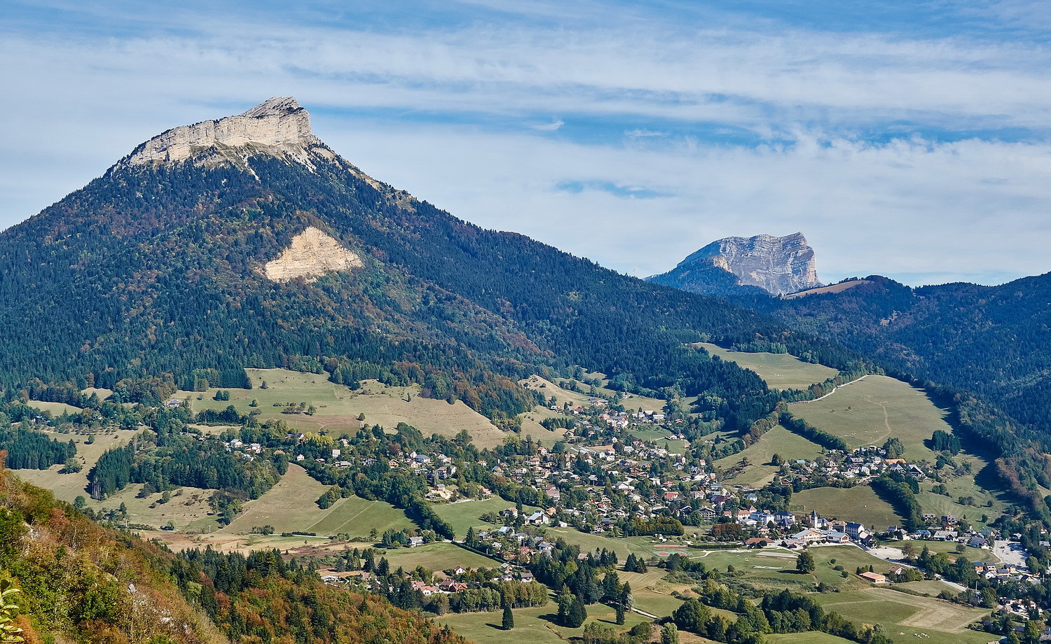 Panorama sur le plateau du Sappey...
