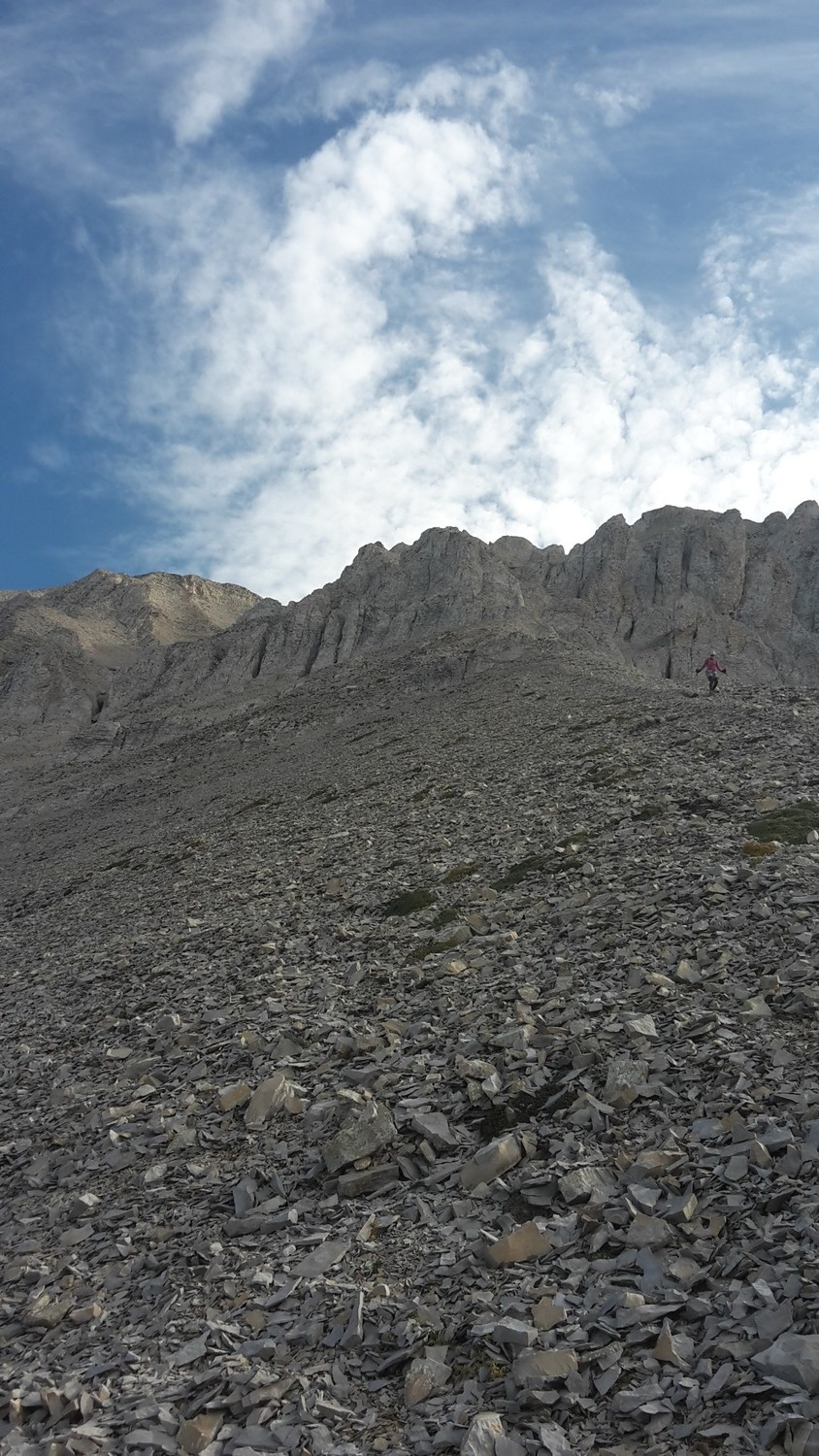 Descente de l'arête de Fluchaire