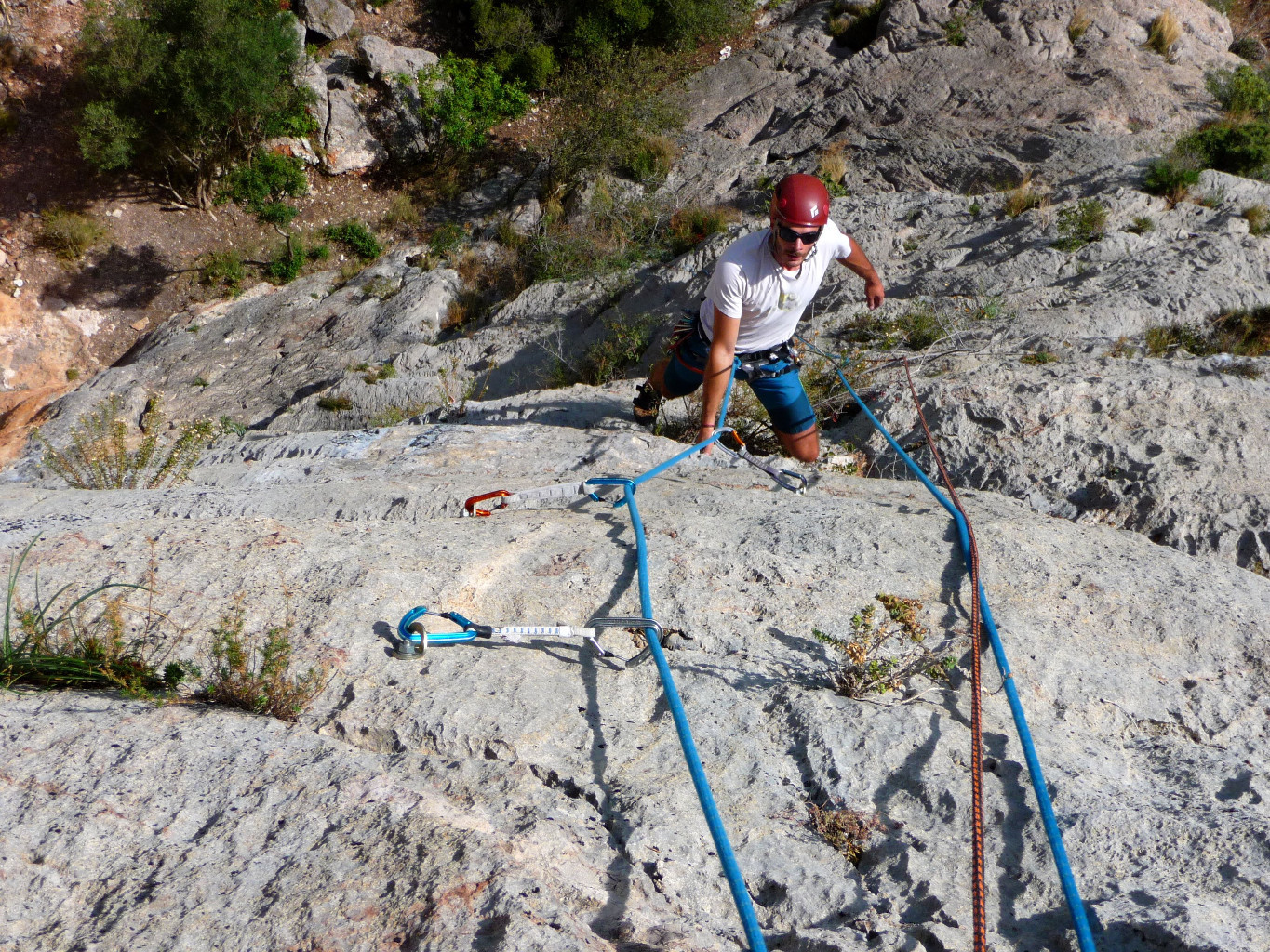 Just' avant le crux...