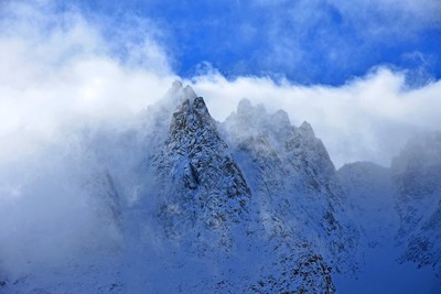 La pointe de la cabane dans le vallon d'Arpette La pointe de la cabane dans le vallon d'Arpette