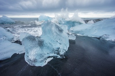 Jokulsarlon Icy beach, Islande Jokulsarlon Icy beach, Islande