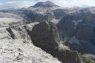Piz Selva (via Meisules) - face au Piz Boë