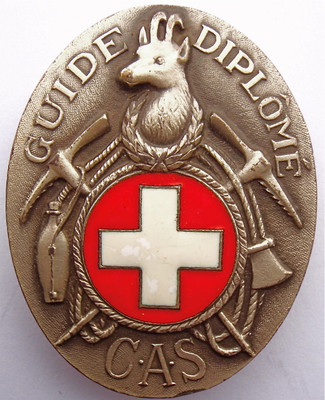 Première médaille des guides suisses Première médaille des guides suisses