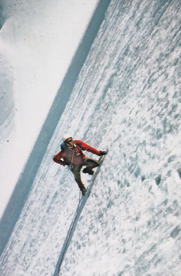 Guide dans la face nord directe du Chardonnet en 1965 Guide dans la face nord directe du Chardonnet en 1965