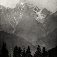 Ushba par Vittorio Sella 1889