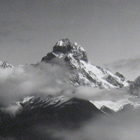 Ushba par Vittorio Sella XIXe