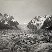 Karaugom - Glacier Karaugom par Vittorio Sella 1890