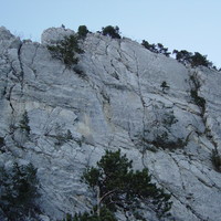 Vue de la partie supérieure de la "Face Sud"