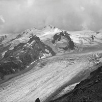 Glacier Fytnargin par Vittorio Sella - 1890