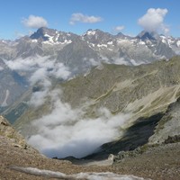 [Tour du Pic de Parière] vue sur le Valgau depuis le col de Val Estrèche