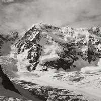 Chkhara N vu du col Dykhsu par Vittorio Sella 1889