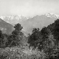 Chkhara S vu de la vallée de Zena par Vittorio Sella