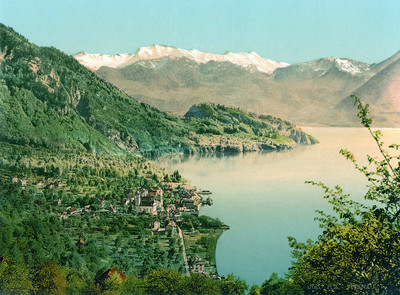 Vitznau - Rigi - lac des 4 cantons en 1900 par Photoglob N°0000017015 Vitznau - Rigi - lac des 4 cantons en 1900 par Photoglob N°0000017015