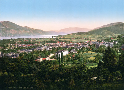 Lac du Bourget - Aix les Bains en 1900 par Photoglob N°0000017320