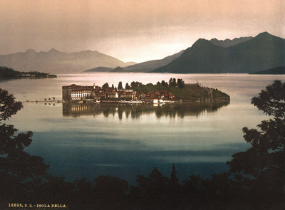 Lac Majeur, Isola Bella en 1900 par Photoglob N°0000016606