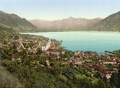 Lac Majeur, Locarno en 1900 par Photoglob N°0000009778 Lac Majeur, Locarno en 1900 par Photoglob N°0000009778