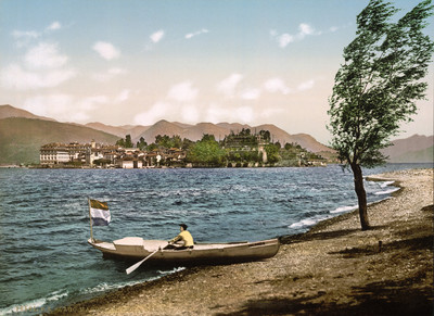 Lac Majeur, Isola Bella en 1900 par Photoglob N°0000016501