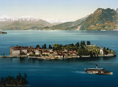 Lac Majeur - Isola Bella en 1900 par Photoglob N°0000016697