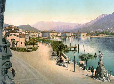 Lugano et MonteBar en 1900 par Photoglob N°0000006768 Lugano et MonteBar en 1900 par Photoglob N°0000006768