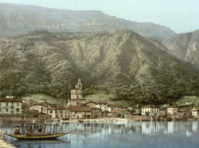 Lac de Lugano - Campione d'Italia en 1900 par Photoglob N°0000001236